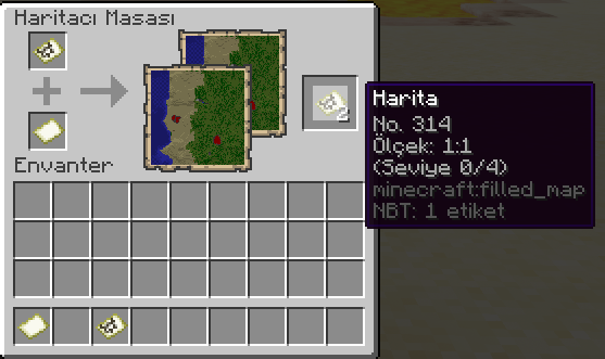 Minecraft Haritacı Masası Kullanımı Minecraft Haritacı Masası Kullanımı