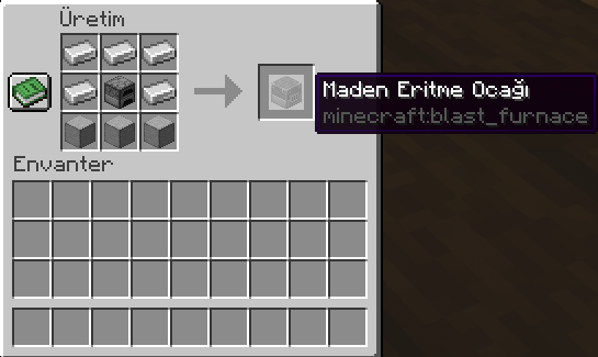 Minecraft Maden Eritme Ocağı Yapımı